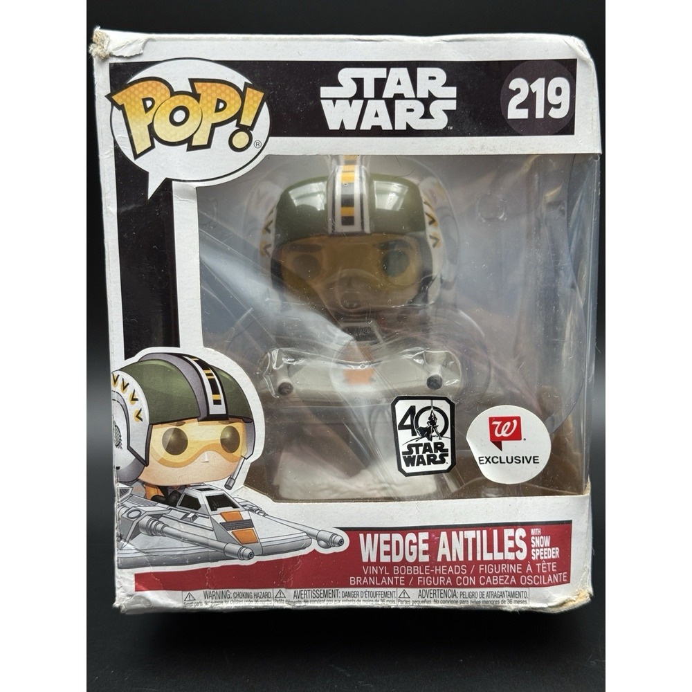 Funko PoP! Star Wars Wedge Antilles With Snow Speeder Vinyl Bobble Head #219 NIB